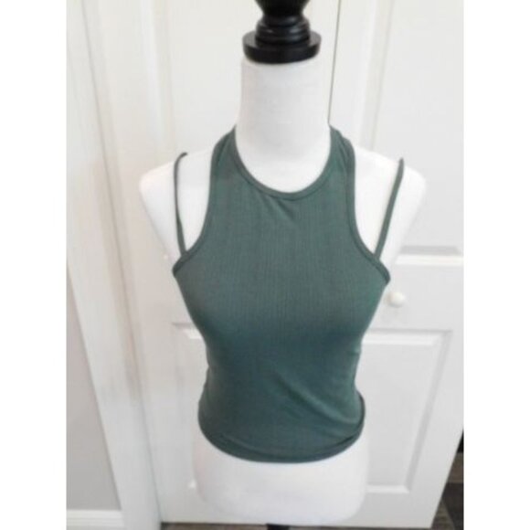 Lululemon Double Strap Yoga Tank Top Dark Forest Green size 6 - Picture 1 of 8